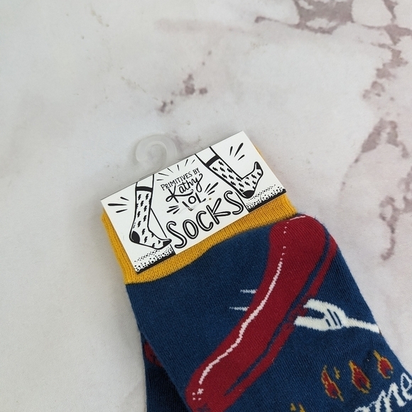 Primitives by Kathy Socks for Women Awesome Grill Master Cheeseburger Beer - Picture 6 of 7